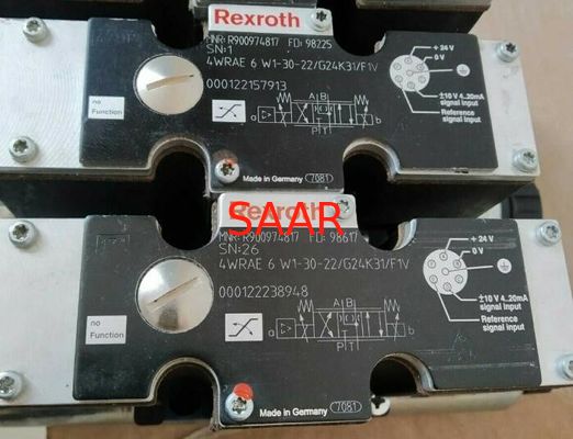 Rexroth R900974817 4WRAE6W1-30-2X/G24K31/F1V 4WRAE6W1-30-22/G24K31/F1Vの比例した方向弁