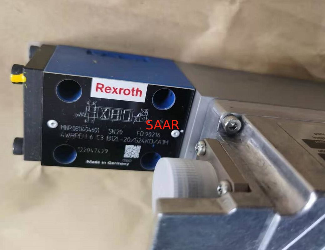 0811404601 4WRPEH6C3B12L-20/G24K0/A1Mの4WRPEH6C3B12L-2X/G24K0/A1M統合された電子工学の方向制御弁