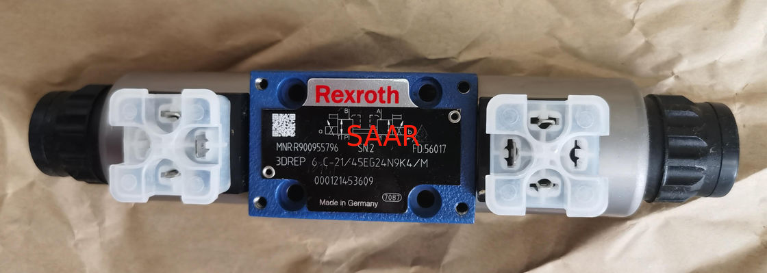 Rexroth R900955796 3 DREP 6 C - 21/45例えば。249K4/M 3 DREP 6 C - 2 X/45例えば。24N9K4/M比例した方向圧力減圧弁