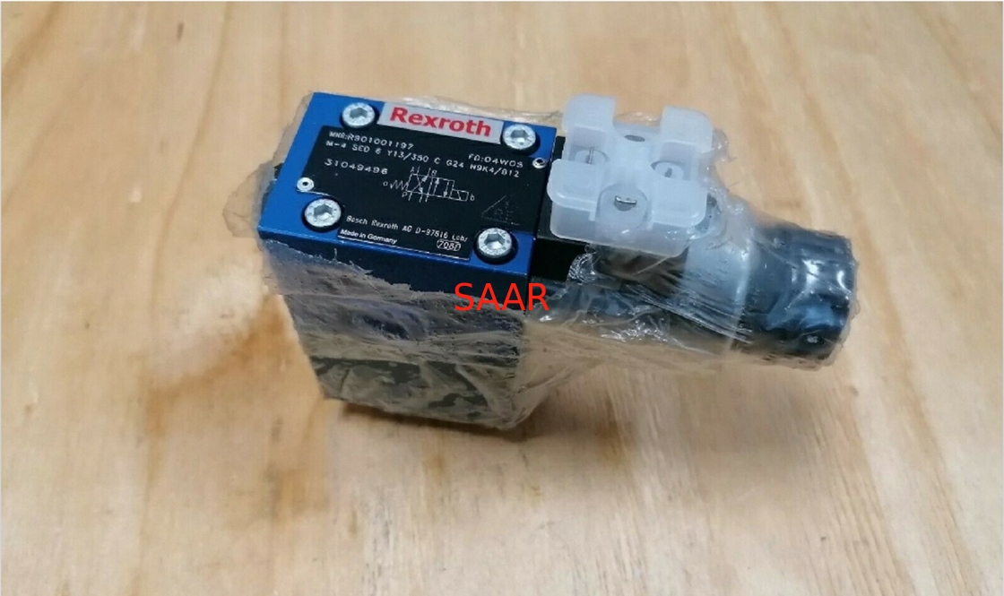 Rexroth R900218655 M-4SED6Y13/350CG24N9K4 M-4SED6Y1X/350CG24N9K4のソレノイドの作動を用いる方向座席弁