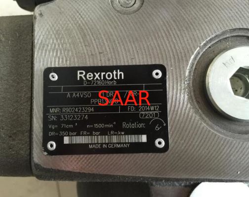 Rexroth R902423294 A4VSO71DR/10R-PPB13N00 AA4VSO71DR/10R-PPB13N00の軸ピストン可変的なポンプ