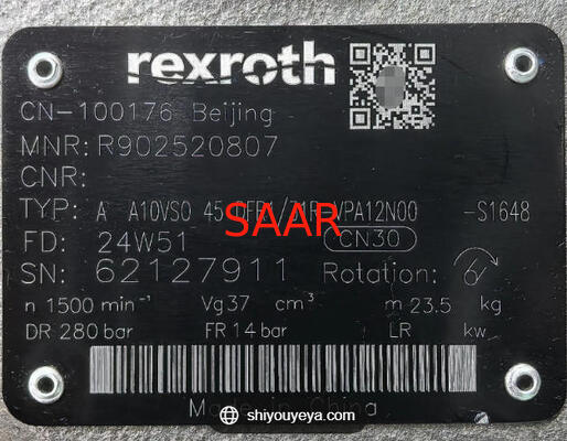 R902520807, AA10VS045DFR1/31R-VPA12N00-S1648 レックスロス A10VSOシリーズ アキシャルピストン可変ポンプ